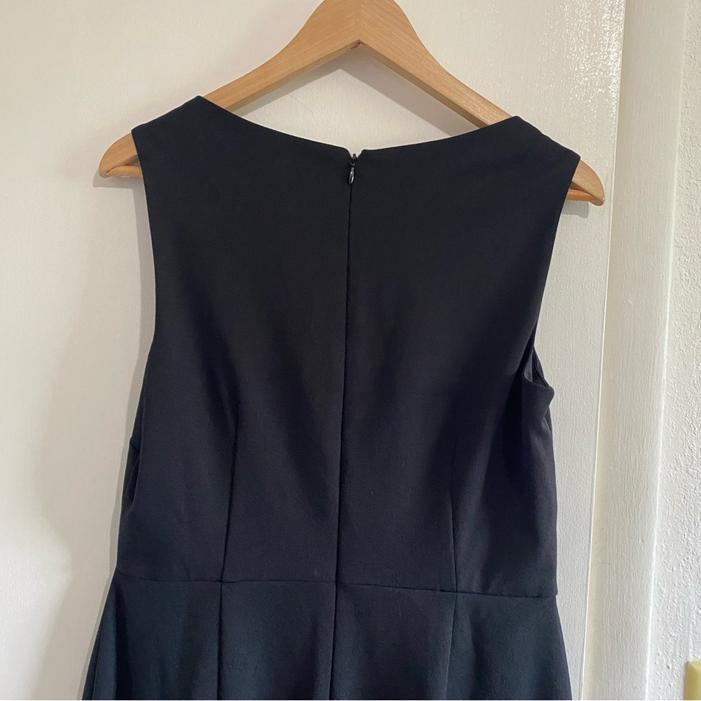 Marina Black Cutout Sheath Dress Size 10 | Sleeveless Midi Cocktail Party Dress - Picture 4 of 10